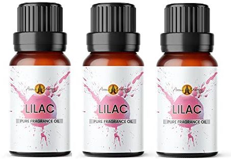 Aroma Energy | Lilac Fragrance Oil 30ml (3 x 10ml) Highly Scented Oil for Diffuser, Candles, Soap Making, Wax Melt, Slime, Perfume | Vegan, Made in UK