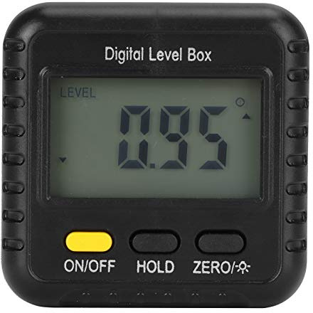 Digital nivå och vinkelmätare magnetisk vinkelsökare gradbåge inclinometer med bakgrundsbelysning för träbearbetningskonstruktioner murverk (utan horisontell bubbla)