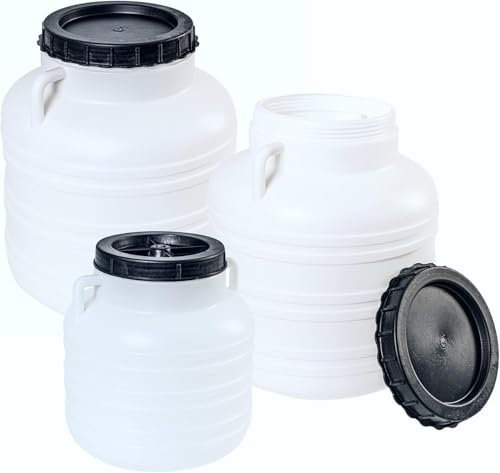 Plastfat 10/20/30/60 l lock jäsbehållare lockfat regntunna tunna tunna (40 l)