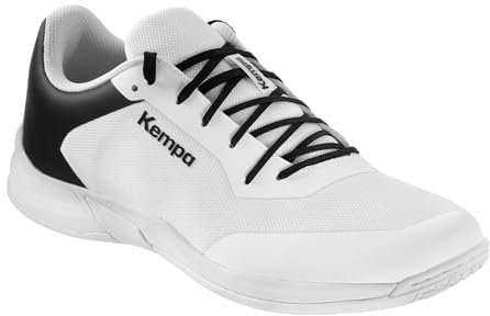 Kempa Unisex Kourtfly Three Sport-Schuhe, weiß/schwarz, 40.5 EU