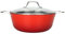 LAGUIOLE, Casseruola in Ghisa Leggera 4,0 L, Ritenzione Ottimale del Calore, Antiaderente, Facile Manutenzione, Tutte le Fonti di Calore, Induzione, 100% Ghisa, Design Elegante 24x10,5 cm, 4 L, Rosso