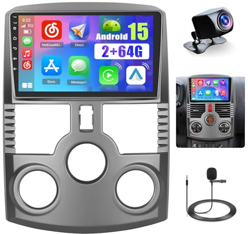 2+64G Android Autoradio per Toyota Rush Daihatsu Terios 2006-2016 CarPlay Android Auto Senza Fili, 9 Pollici Schermo Tattile Bluetooth Stereo, Navigazione GPS, FM RDS Radio, WiFi