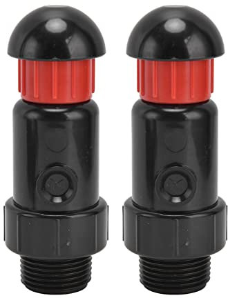 Válvula de Escape de riego Válvula de admisión automática G3 4 Hilo Externo plástico Buen Sellado fácil Uso fácil para riego Greenhouse Agricultura 2 PCS