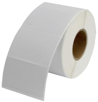 MOTHNUR 1000 Pcs White Blank Barcode Labels Self-Adhesive Printer Tape Stickers for Shipping Address File CD Labeling with Direct Thermal Clear Printing