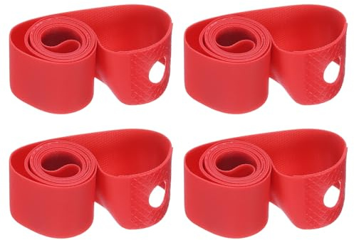 QUARKZMAN 4 Bandes Jante Vélo 12 X 20mm Protège-Jante PVC pour Pneu Vélo Bande Jante Protège-Chambre À Air Anti-Rayures Coussin Protection pour VTT Vélo Route