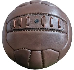 ALL SPORT VINTAGE - Mini balón de Foot - Marrón Vintage - Piel de Vacuno - Costo Mano. Marca Francesa.…