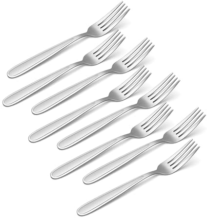 Oneida Fork Set (8pc) Jordan Pattern, Stainless Steel