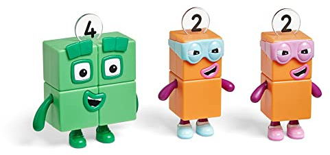 Learning Resources Numberblocks Four & Terrible Twos, Ages 3+, TV Inspired Collectible Figures for Maths Play, Display & Storytelling Fun, Gifts For Kids