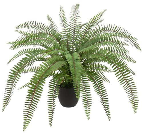 Oairse Konstväxter ormbunke växter stor bonston ormbunke dekoration moderna konstgjorda växter plast växter dekoration för vardagsrum balkong sovrum badrum rum bordsdekoration