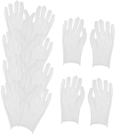 SOLUSTRE 6 Paare Goldene Und Silberne Inspektionshandschuhe Weiße Handschuhe Für Den Umgang Mit Kunst Baumwollhandschuhe Für Herren Gold Und Silber Baumwolle Schmuck Arbeit