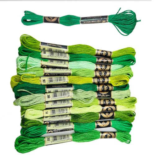 Huimai Filato per Ricamo, 28 Colori, per Braccialetti dell'Amicizia, Filo di Alta Qualità, per Progetti di Ricamo, Fai da Te, Punto Croce, Uncinetto (Gradiente di Colore)