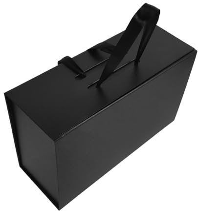 TOBBOMEY Scatola Regalo Pieghevole in Scatola Portatile Con Coperchio Magnetico Semplice e Unico Adatta Per Proposte Di Matrimonio e Natale