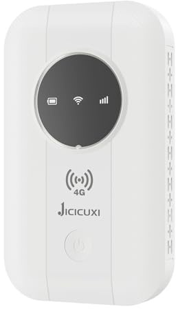 Mobiler WLAN Router, 4G LTE – Portable WLAN Hotspot für unterwegs, mobiler Router 2100mAh Akku -Langer Akkulaufzeit， Typ-C Schnittstelle, Mobiler Hotspot für Reisen, Camping, Hotels