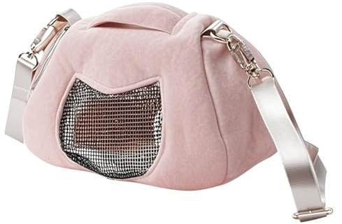 Jukeoiu Caja de transporte de animales pequeños, bolsa segura para llevar cobayas - Bonito diseño lavable para exteriores para excursiones viajes y en casa con conejo, ardilla erizo y hámster