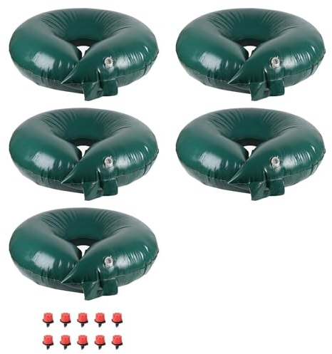 LALAGO 5 Pezzi Sacco per irrigazione, 56L Sistema di Irrigazione Automatica, Anelli di irrigazione PVC resistente ai raggi UV, Dispositivi di Irrigazione per Piante per Alberi da Frutto, Alberelli