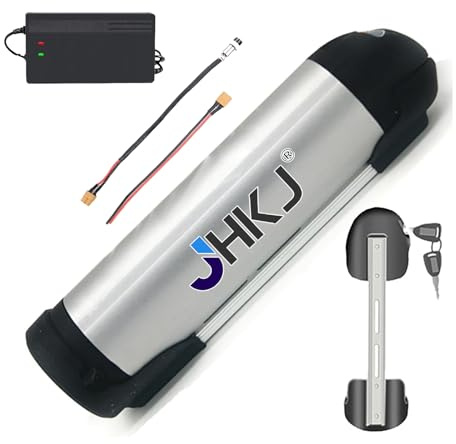 JHKJ Batteria al Litio per e-Bike a Forma di Borraccia da 36V 10.4Ah, 13Ah, 15Ah, 17Ah e Batteria per Mountain Bike da 48V 10.4Ah, 13Ah, 15Ah con Caricabatterie Incluso.,36v,10.4Ah