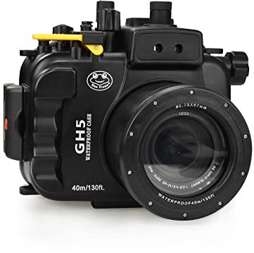 For Panasonic GH5 130ft/40m Sea frogs Underwater Camera Housing Waterproof Case(Housing+ Red filter)