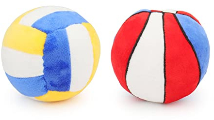 PIANG GOUER Giocattoli per Cani di Piccola e Media Taglia - Pallacanestro e Pallavolo da Masticare
