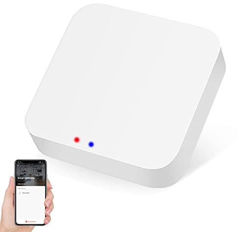 ZigBee 3.0 Hub WLAN und Bluetooth Dual Mode Gateway, Tuya Smart Home Bridge Drahtlose Fernbedienung, Intelligent Bridge Wireless Smart Home Gateway Sprachsteuerung über Alexa, Nur für Tuya-Produkt