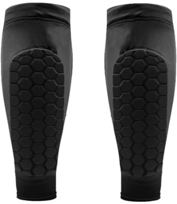 HOUSON Fußball Schienbeinschoner, Sport Schienbeinschoner Ärmel Wadenschutzhülle für Fußballspiele Basketball, Radfahren, Klettern Oberschenkelumfang（26cm-32cm） M