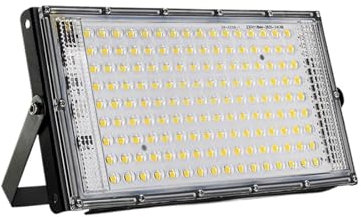 Focos para exteriores, 100W 50W Luz De Inundación Led Iluminación Exterior Impermeable IP65 Reflector LED Proyector Gran Potencia Reflector(Cold White_100W)