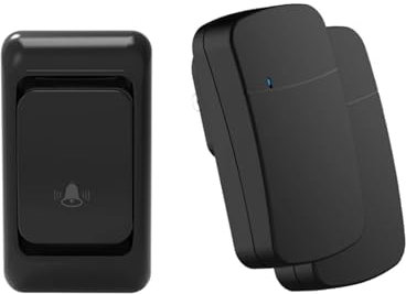VEKELETE Campanello Intelligente Wi-Fi con Portata di 300 m, con suoneria, Regolazione del Volume a 3 Livelli, connettività, Dispositivo di Sicurezza Domestica(05)