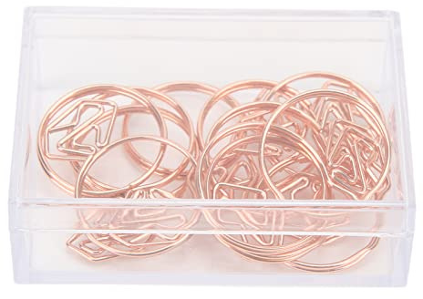 GULD PAPPERSKLÄMMER UNIK RINGDESIGN HÅLLBAR BRED ANVÄNDNING SÖTA PAPPERSKLÄMMER