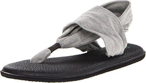 Sanuk Damen Yoga Sling 2 Flip Flop, Grau, 5