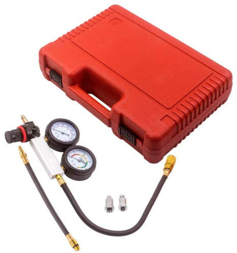 Kompressionstester Meßgerät Drucktester KFZ für Benzin Motor 0-20 Bar oder 0-300 psi,Benzin Motor Kompressionstester-Set M10 M12 M14 M18