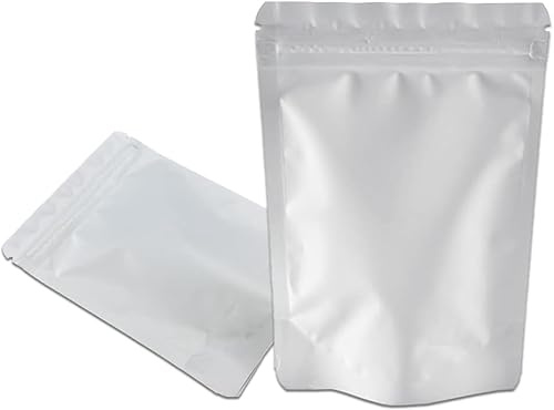 WACCOMT Pack aluminiumfolie blixtlåspåse, 50 stycken, 11 x 16 cm