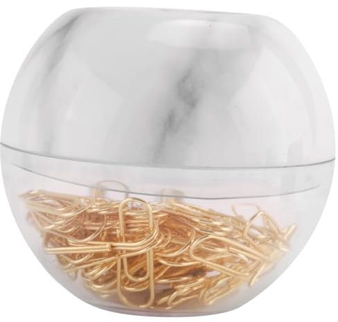 Raucilpy 100 Stück Goldene Büroklammern, Büroklammer Briefklammern Papierklammern, Büroklammernhalter Briefklammer 28mm für Aktenklammer, Büro, Klassenzimmer