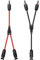 Owinus Y KabelSolar Y Stecker Solar 6mm2 Y Kabel,10AWG Solar YKabel 1 Paar 1Y2 SolarY Kabel 6mm2 MMF und FFM für PV Module.(Rot + Schwarz)