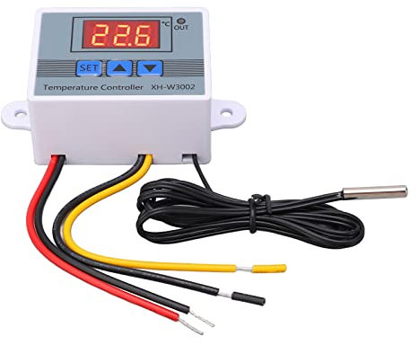 Digital Temperature Controller Thermostat Heating Cooling Switch with Waterproof Probe 10A Upgrade for Precision Temperature Control and Monitoring (110-220V)