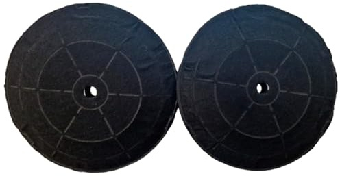 DL SERVICE Elica Extractor Hood Filters CFC0038668 | Pair of Filters Compatible with Elica Cooker Hood | Activated Carbon Filter Size: 17.2 x 3 cm