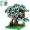Boyorc Cherry Blossom Tree House Building Blocks Set, 1000+ PCS Artificial Bonsai Tree Kit, Nano Plant Flowers Building Blocks Sets for Teenagers,Gift for Children and Adults