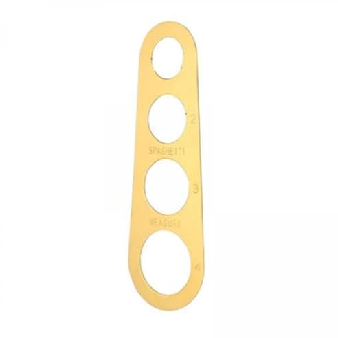 perfk 6x Strumento di Misurazione Degli Spaghetti in Acciaio Inossidabile, Misuratore di Porzioni di Pasta, 4 Fori 4 Porzioni di Utensili Da Cucina, Misurat