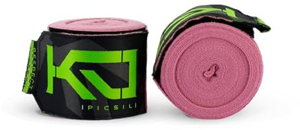 PICSIL Kombat Vendas para Artes Marciales, Cintas de Manos para Boxeo, Muay Thai, Kickboxing, Diseño Unisex (Mauve, 3m x 5cm)