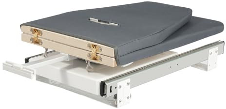 Tabla de planchar plegable para colgar en la pared, plancha de mano extensible, ahorra espacio, para espacios pequeños, con funda