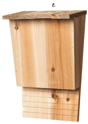 Casas de murciélagos para exteriores, caja de madera para murciélagos, refugio con techo, grandes y resistentes a la intemperie, para verano e invierno, para exteriores, jardín, granja, 9.45 x 3.27 x