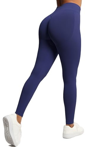 JTSONN Scrunch Butt Leggings Pantalones Deportivos para Mujer de Cintura Alta Push Up Pantalones de Yoga sin Costuras Booty Lifting Leggings Deportivas de Correr Fitness