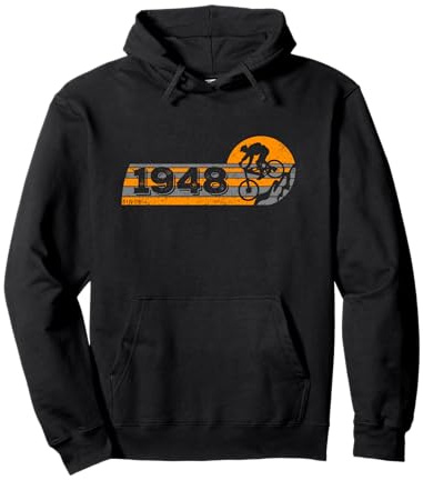 MTB Bike Ciclista Mountainbike Nacido en 1948 Cumpleaños Sudadera con Capucha