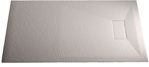 Grg Plato de Ducha 70x100x2,6 CM Rectangular Blanco Efecto Piedra Mod. Strong
