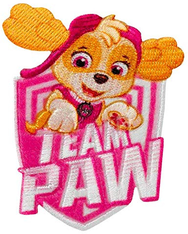 Mono Quick Paw Patrol-applikationer, strykbild, lapp, lapplapp, Chase Skye Marshall Rocky Team (18153 – Skye Team)