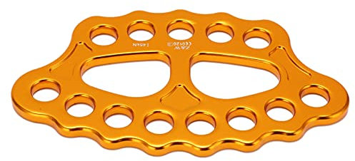 Kletterausrüstung, Rigging Plate Durable Bear Plates 15 Löcher 45KN für Bergsteigen Klettern, Höhlenforschung