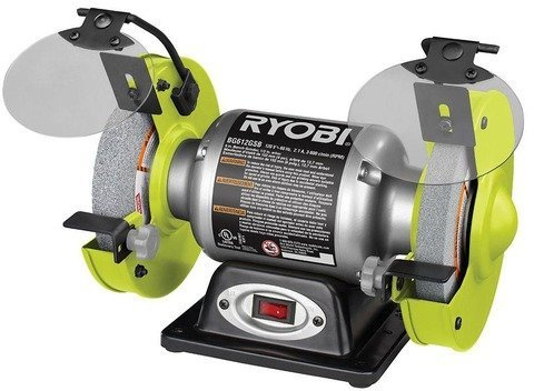 Ryobi 6 in. Bench Grinder BG612GSB (Renewed)