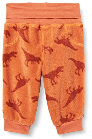 Playshoes Unisex Kinder Fleece-pumphose Baby-Hose, Dinos, 80 EU