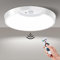 Homelist Rechargeable Motion Sensor Ceiling Light, 7.5inch 400LM Battery Ceiling Light with Remote, Wireless Battery Operated Sensor Light Indoor Outside for Bathroom, Loft, Shed, Garage, Hallway