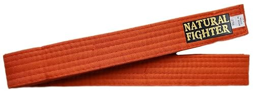 mmasport Cintura Karate Judo Aikido Taekwondo Belt per Arti Marziali in Cotone Basic (Arancione, 280.00)