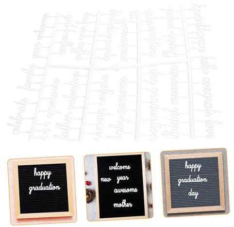 Lurrose 2sätze Weiße Buchstaben Für Tafeln Aus Kunststoff Filztafelbuchstaben Für Schildertafeln Buchstaben Für Anschlagtafeln Und Nachrichtentafeln Für Zum Heim Und Büroeinsatz