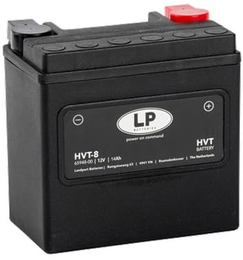 LANDPORT Batterie 12V 14Ah HVT-8 AGM 148x86x144mm kompatibel für Aprilia Caponord, Dorsoduro, RSV 4 1000, BMW F 800 GS, K1200 R, R 1100 RS